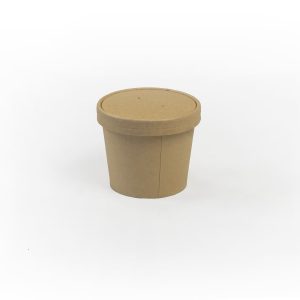 Tarrina sopera 350 ml con tapa (500 uds)