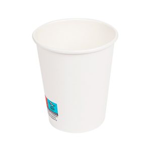 Vasos de papel Blancos Ø 80mm 240ml con tapa pp (1000 uds)