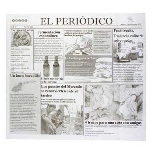 Papel antigrasa times periódico 28x31cm