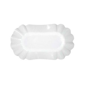Barqueta Rectangular de Cartón Blanco 10x17x3 cm (2000 uds)