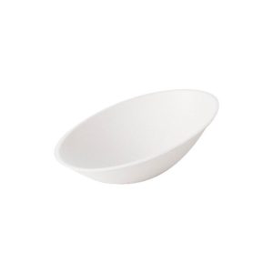 Bowl ovalado inclinado de pulpa 20,4x14x5,6 cm (500 uds)
