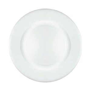 Plato redondo de cartón blanco de Ø32 cm (500 uds)