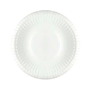 Plato redondo / hondo de cartón blanco de Ø22 cm (240 uds)
