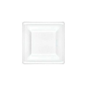 Plato cuadrado de pulpa de 16 cm (500 uds)