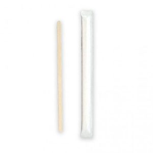 Agitadores de madera con funda