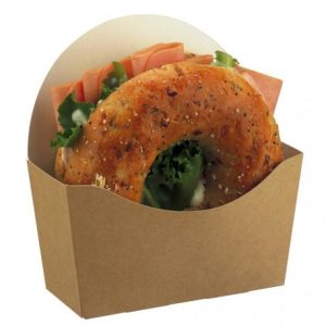 Envase Bagel Kraft 120 x 46 x 60mm
