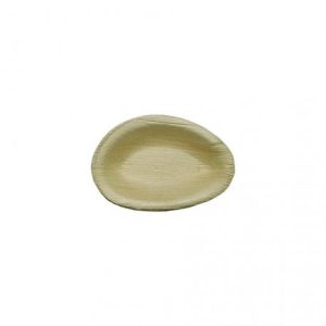 Plato de hoja de palma ovalados