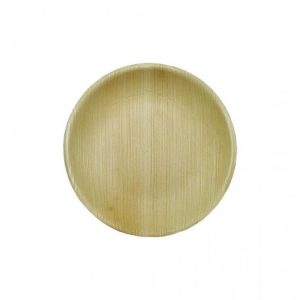 Plato de hoja de palma redondo