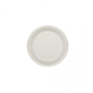 Platos de caña de azúcar redondos