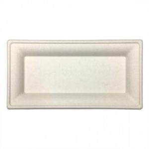 Platos de fibra de caña de azúcar Rectangulares 260 x 130 x 15mm