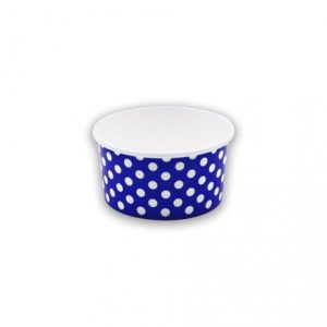 Tarrinas de papel de lunares para helados