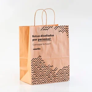 Bolsas personalizada con asa 26+14+32cm