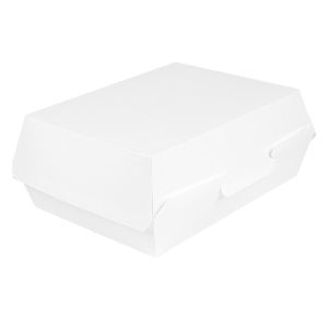 Cajas blancas lunch box cartón ondulado nano-micro