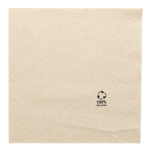 Servilletas papel natural 2 capas ‘PAPER PACK – ECOLABEL’
