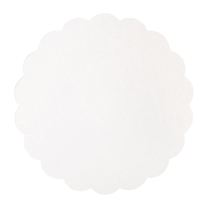 Discos planos para pastelería cartón blanco