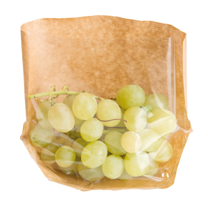 Sobres kraft con base y ventana «TURTLE PACK»