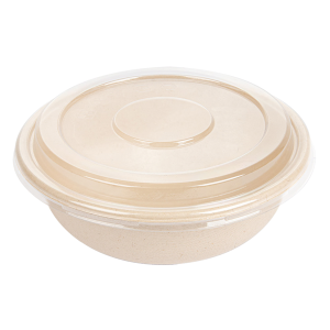 Ensaladera de bagazo con tapa «BIONIC»