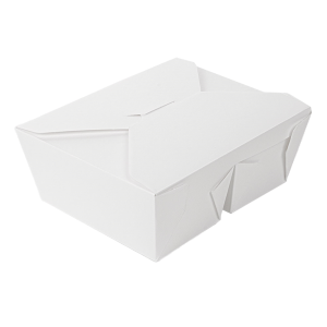 Cajas americanas de 2 compartimentos cartón blanco