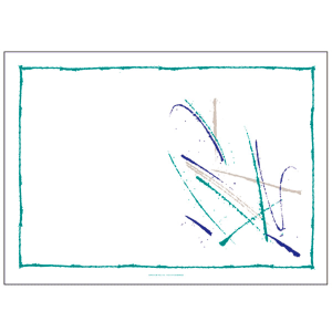 Mantel individual blanco diseño 31×43 cm «VOLARE»