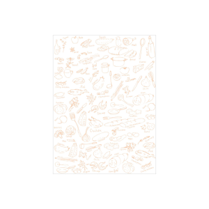 Papel antigrasa blanco con diseño «DELI»