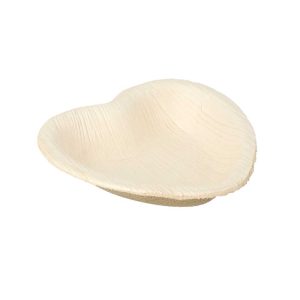 Platos corazón de hoja de palma «ARECA»
