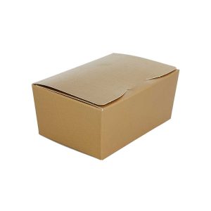 Cajas ballotín para bombones cartón dorado