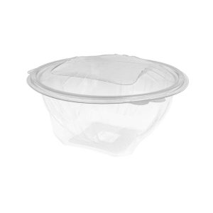 Ensaladeras con tapa de plástico reciclado RPET