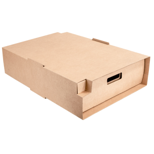 Bandejas kraft catering con funda