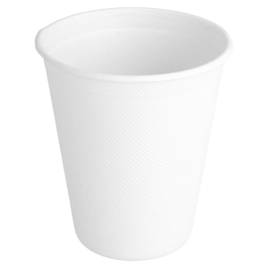Vasos de bagazo blanco para café «BIONIC»