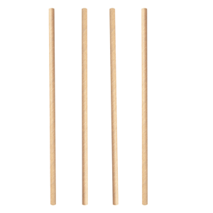 Pajitas de papel kraft rectas