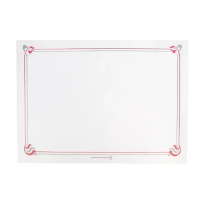 Mantelines burdeos & gris ‘maxim’ 48 g/m2 31×43 cm blanco celulosa