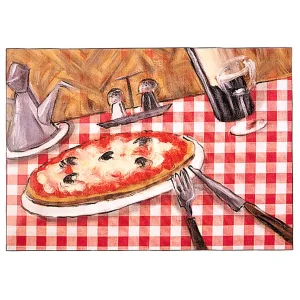 Mantelines offset ‘pizza’ 70 g/m2 31×43 cm cuatricromía papel