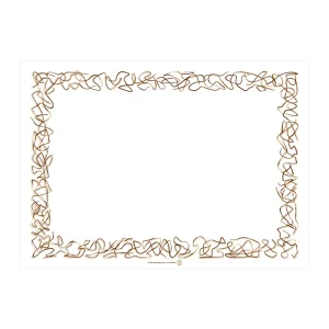 Mantelines ‘aristas’ 48 g/m2 31×43 cm blanco celulosa