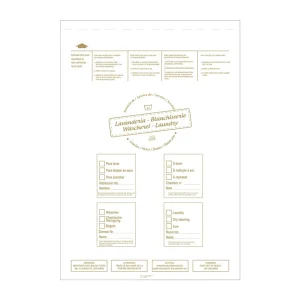 Bolsas lavado ropa 43×62 cm blanco ldpe