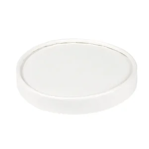 Tapas tarrinas helados 300 ml 280 + 18 pe g/m2 ø10 cm blanco cartoncillo