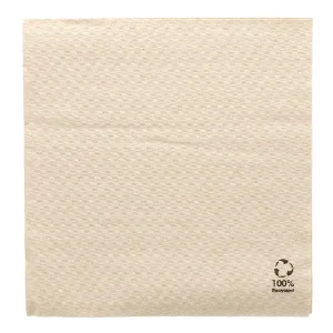Servilletas ecolabel 1 capa 23 g/m2 33×33 cm natural tissue reciclado