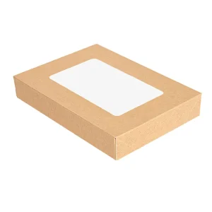 Tapas con ventana para cajas 254.78 ‘thepack’ 240 g/m2 11x15x2 cm natural cartón ondulado nano-micro