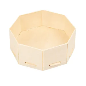 Mini recipientes para tapas 8x8x3,5 cm natural madera