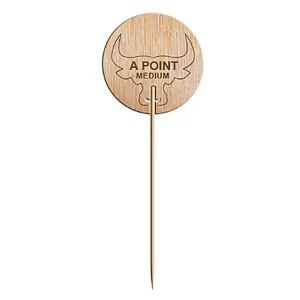 Steak marker «al punto» 9,5 cm natural madera