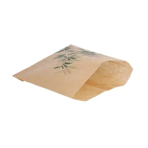 Bolsas para fritas ‘feel green’ 34 g/m2 12×12 cm natural perg. antigrasas