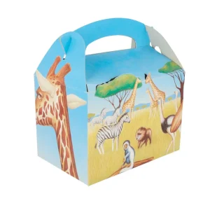 Cajas menu infantil «sabana» 320 g/m2 17x16x10 cm cuatricromía cartoncillo