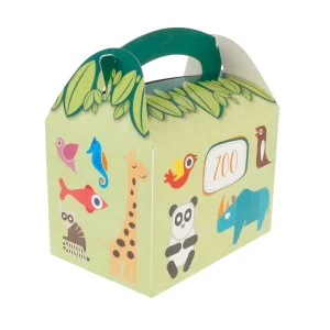 Cajas menu infantil ‘zoo’ 320 g/m2 17x16x10 cm cuatricromía cartoncillo