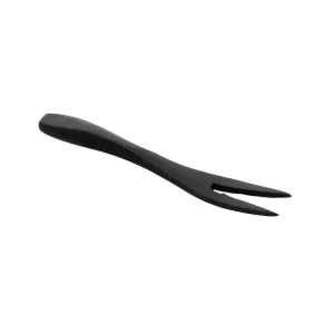 Mini tenedores 9 cm negro bambú