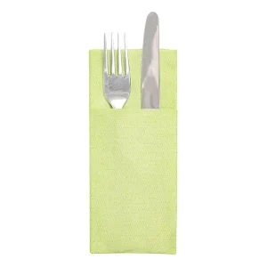 Servilletas cangurito ‘like linen’ 70 g/m2 33×40 cm pistacho spunlace