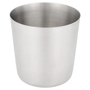 Tarrinas fritas clásicos, lisos ø 8,5×8,5 cm plateado inox