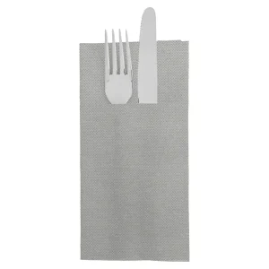 Servilletas canguro ‘ecolabel – double point’ 18 g/m2 39×40 cm gris tissue