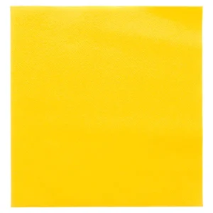 Servilletas 55 g/m2 40×40 cm amarillo intenso airlaid