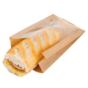 Bolsas con ventana ‘pack delicatessen’ 50 g/m2 + 15 pp 16×11+5×21 cm natural kraft