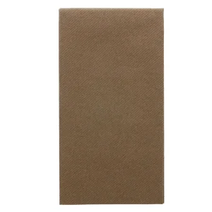 Servilletas plegado 1/8 55 g/m2 40×40 cm chocolate airlaid