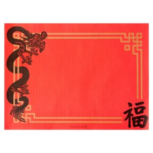 Mantelines ‘china’ 48 g/m2 31×43 cm rojo celulosa